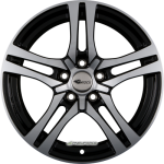 RC DESIGN - RC25 SCHWARZ GLANZ VOLL-POLIERT (SGVP) 7,5X17 LK:5/120 ET:53 ML:65,1